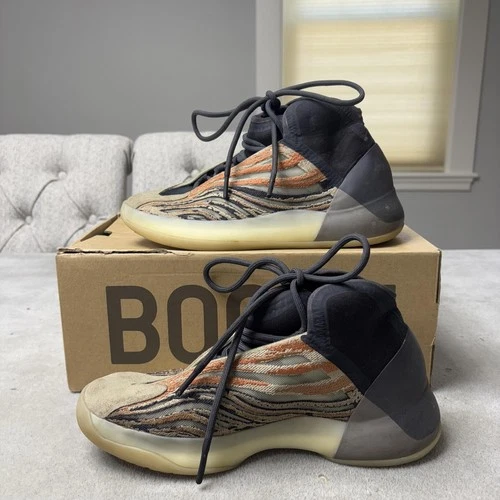 Adidas Yeezy QNTM Shoes Mens Size 7 Flora GW5314 Basketball Boost Knit High Top