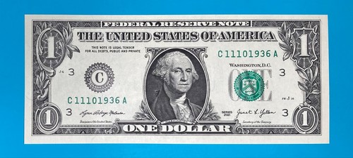 November 10, 1936 (C 11101936 A) BIRTHDAY Note $1 One Dollar Bill *UNC* - Picture 2 of 4