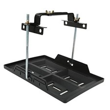 Car Battery Holding Clamp, Battery Hold Down Tray Bracket Set Recessed Slots