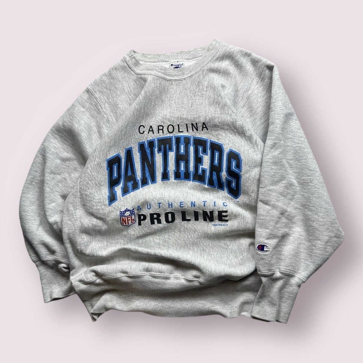 記念グッズ NOS 90s Champion Reverse Weave NFL sweat Vintage Men's Champion Reverse Weave Carolina Panthers NFL 90s