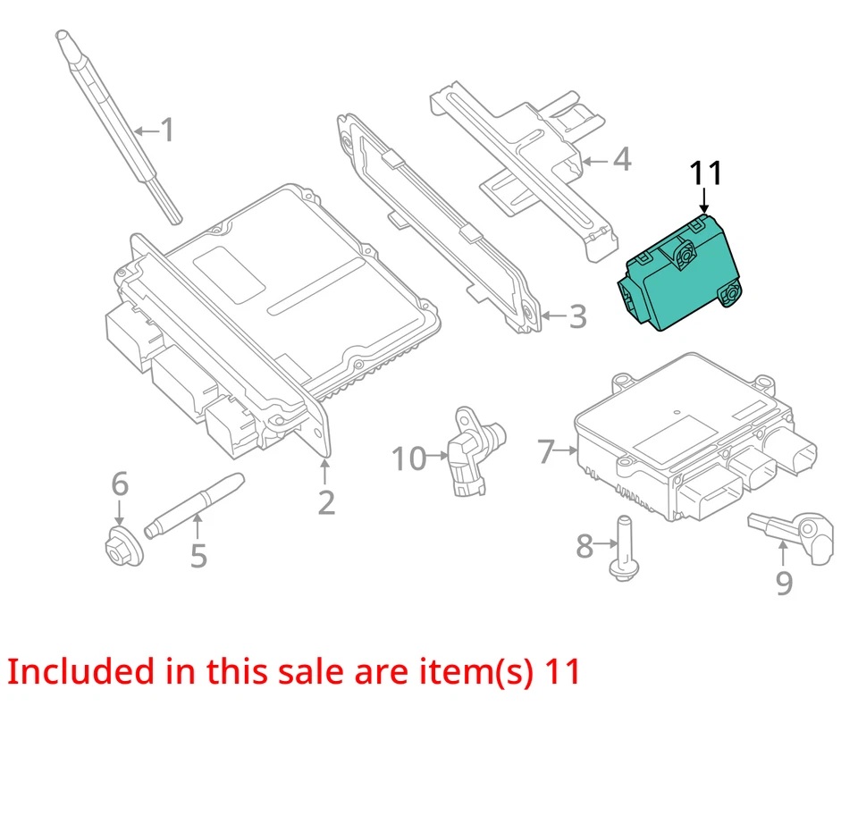Engine ECM Air And Fuel Control 6.7L Fits 11-16 FORD F250SD PICKUP 6869135 - Imagem 3 de 4