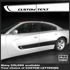 Dodge Charger 2011-2023 Door Accent Side Stripes Decals (Choose Color)