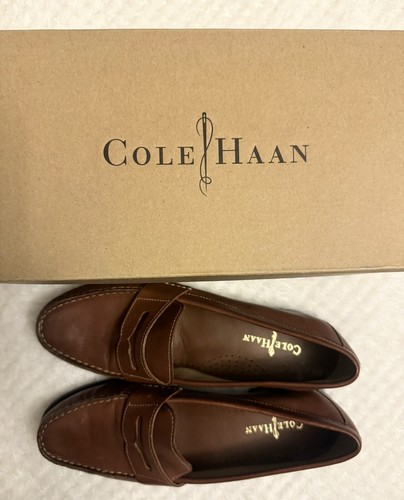 Cole Haan Women's Alexa Penny Mocs II Saddle Brown Penny Loafers - Size 6 - Picture 7 of 10