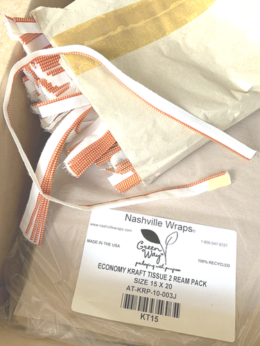 NASHVILLE WRAPS Kraft Tissue Paper, 15x20" Carton of 5, Bulk 960 Sheet Packs - Picture 3 of 14