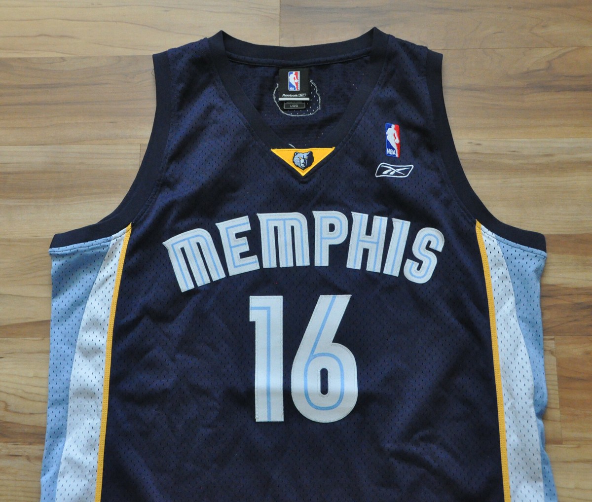 Pau Gasol Memphis Grizzlies Reebok Jersey Swingman Blue Sewn NBA