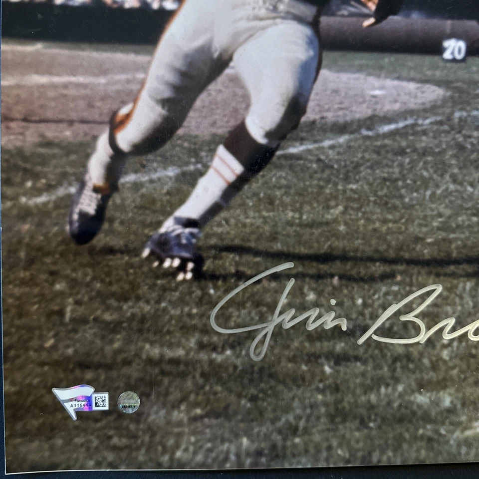 Jim Brown Cleveland Browns Fanatics COA Signed 16x20 Photo VS Eagles - Image 3 of 4
