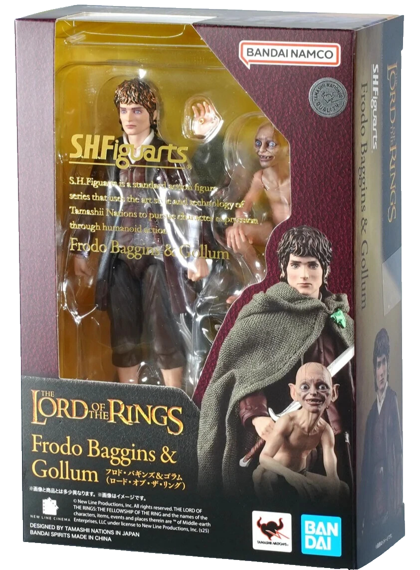 S.H.Figuarts The Lord of The Rings Frodo Baggins & Gollum TAMASHII