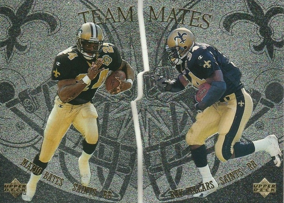(2) 1997 Upper Deck Team Mates Mario Bates/Ray Zellars (Saints)!