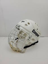 Vintage Cooper Sk600 S  Bubble Hockey Helmet VL50 Cooper Goalie Cage