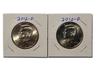 2012 P&D KENNEDY HALF DOLLAR Set (2 COIN SET) Brilliant Uncirculated!