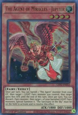 THE AGENT OF MIRACLES - JUPITER GFP2-EN052 1ST ED YUGIOH GHOSTS 2 (ULTRA, NM)