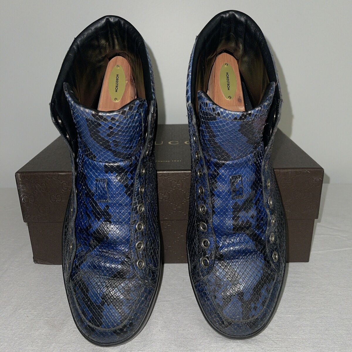 Men's Gucci Snakeskin High Top Sneakers 9.5 | eBay Men's Gucci Snakeskin High Top Sneakers 9.5 | eBay