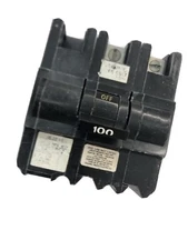 Federal Pacific/American 2 pole 3 slot 100A Bolt On NB23100 breaker NB2100 RARE!