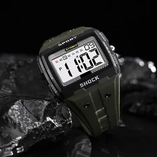Big Numbers Full Size Digital Watch Water Resistant Electronic Wristwatch