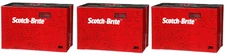 3M Scotch Brite 64659 Scuff Pads Very Fine Maroon Hand Sanding Pads (3 Pack)