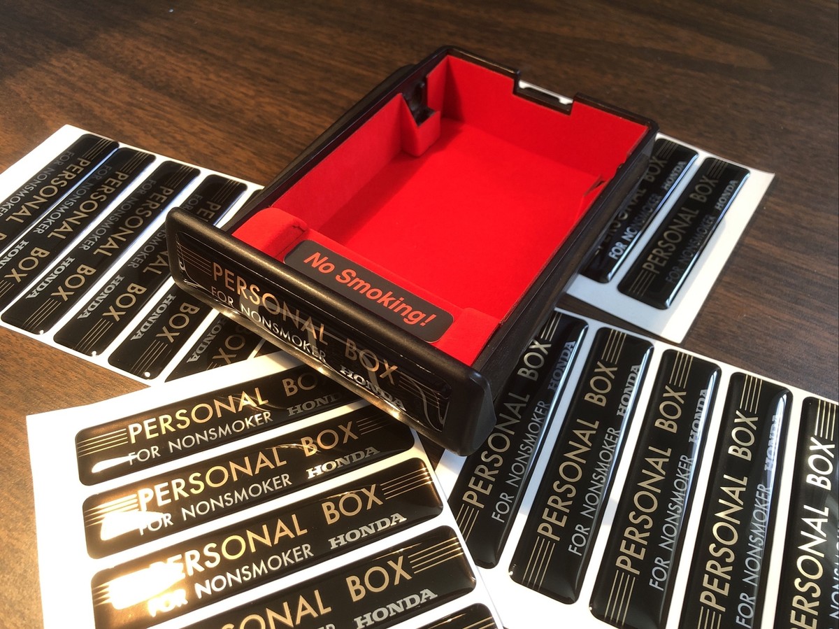 88-91 Honda CRX JDM Personal Box Replica Ashtray Insert Red Velvet