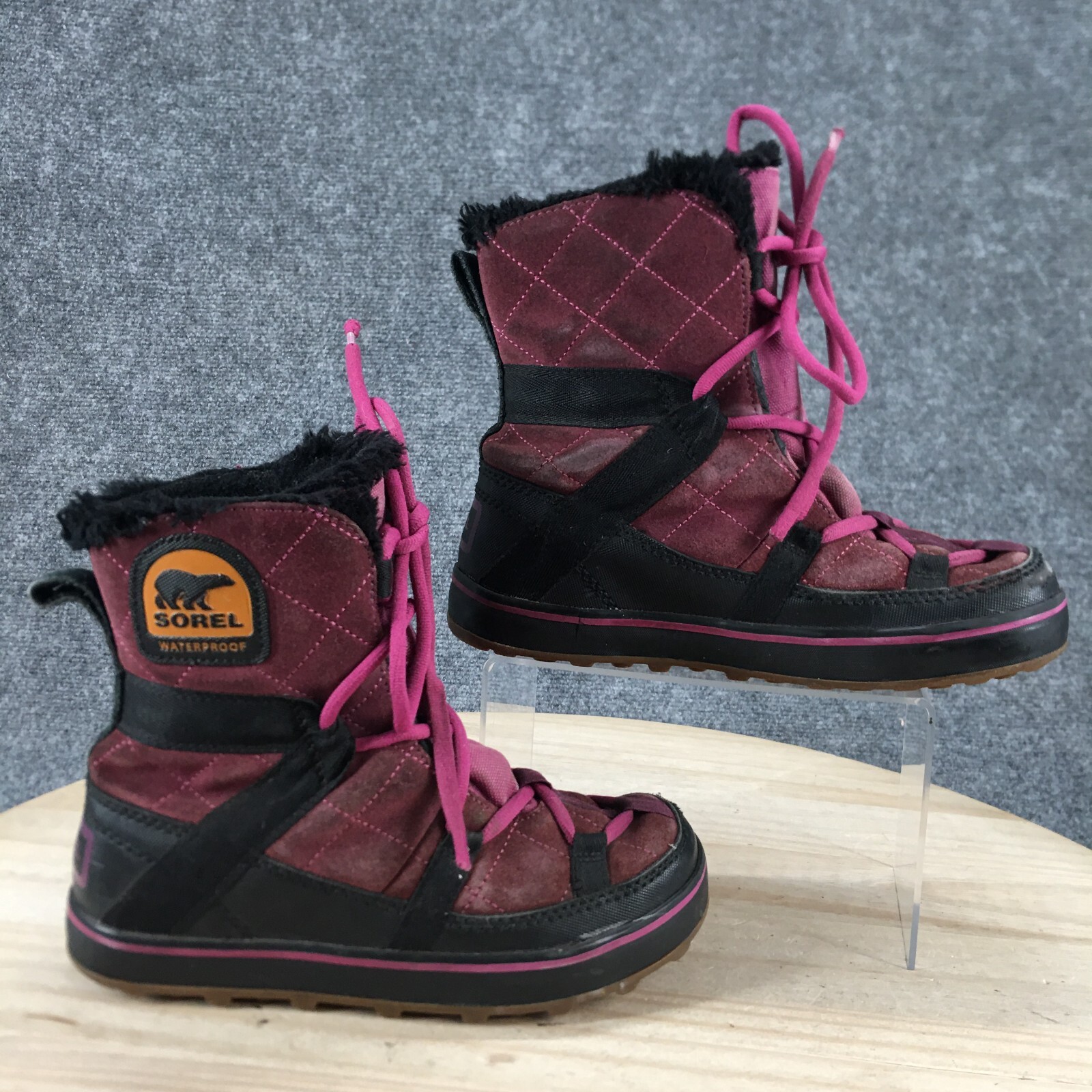 S 5.5 Glacy Explorer Shortie Snow Purple Lace Up Nl2079-529
