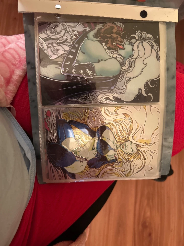 Lady Death MEGA Chromium Cards Full 1-35 w/ Binder + Chase 1-3, LD III O-5,4,3,2 - Image 2 of 4