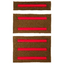 Reproduction WW2 British Army Arm of Service Strip Pair-1st/2nd/3rd Infantry