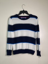 Tommy Hilfiger Boy s Sweater, Striped 100 Cotton, L 12-14