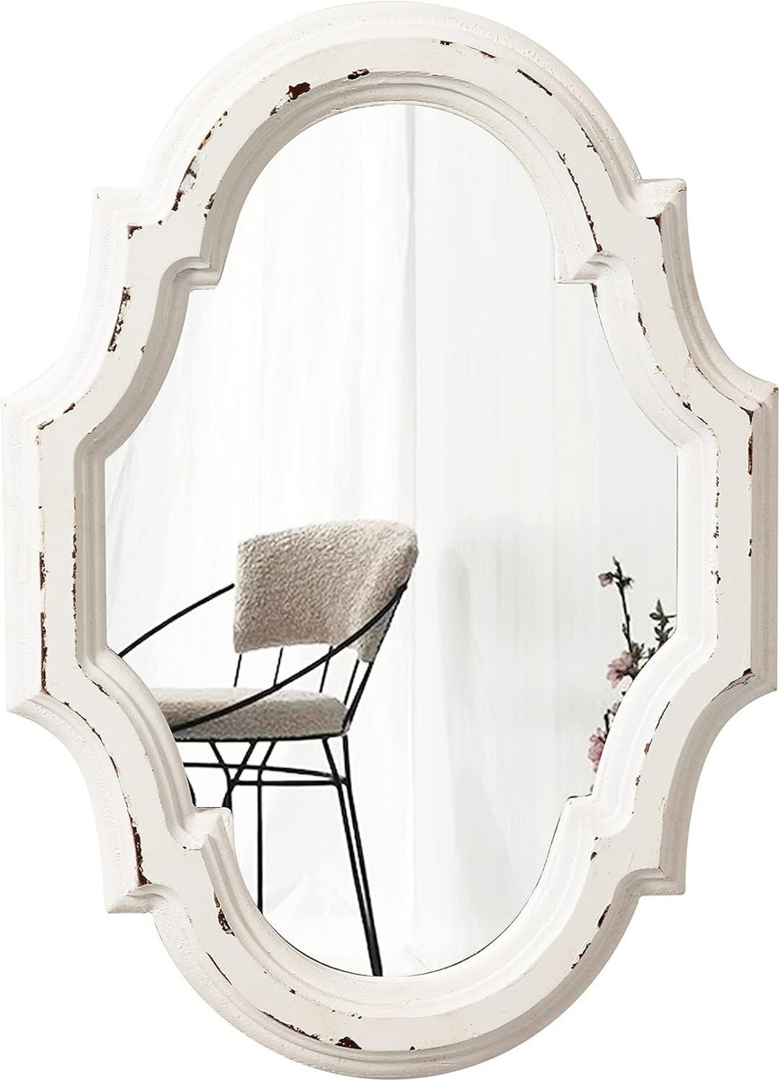 Small Vintage Oval Mirrors for Wall Decor 11 inch Hanging