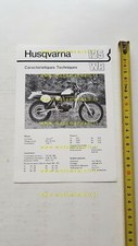 Husqvarna WR 125 Enduro 1981 scheda tecnica cartella stampa