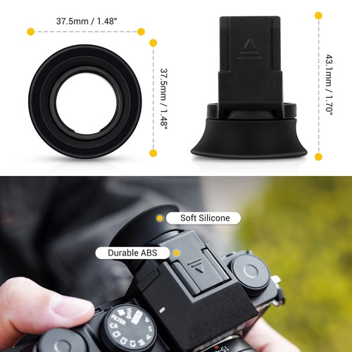 Camera Viewfinder Eyecup for Fuji Fujifilm X-S20 X-S10 X-T200 Eyepiece Eye Cup - Picture 4 of 11