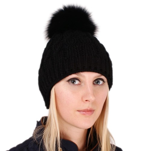 Beanie Winter Cap Bobble Hat Ski FOX 