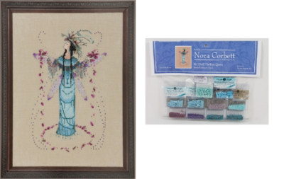Nora Corbett Mirabilia Cross Stitch PATTERN & EMBELLISHMENT PK Rain Queen N214