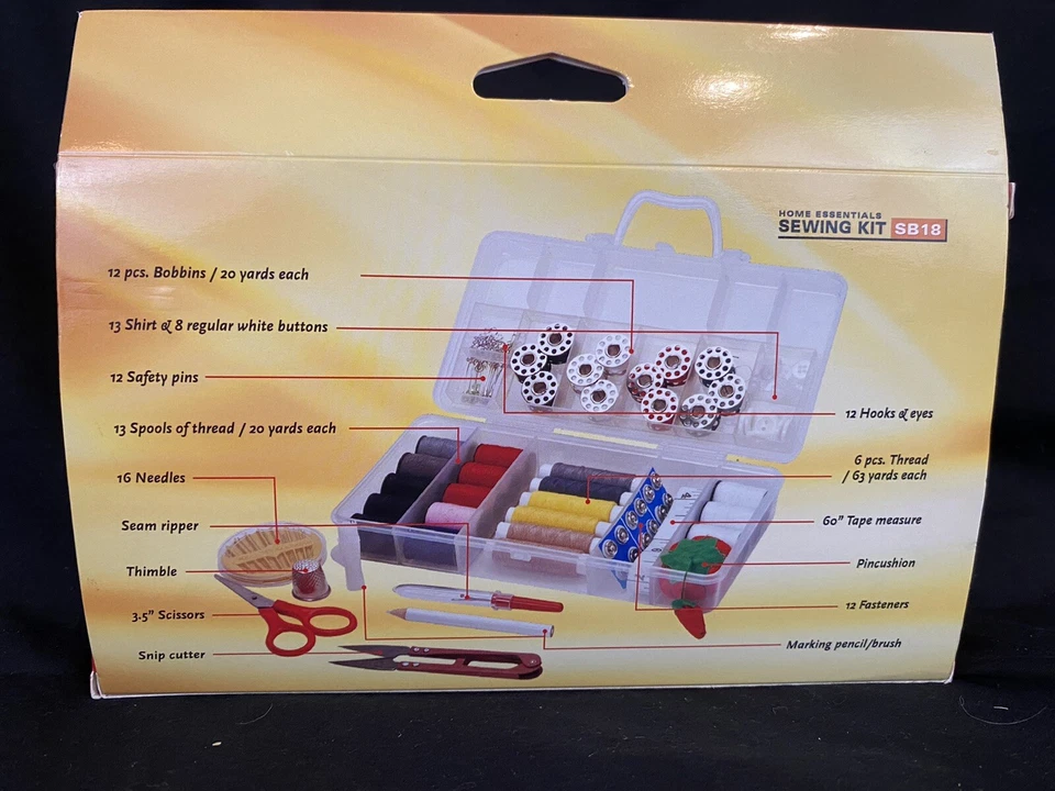 Nuevo kit de costura Sunbeam Home Essentials 100 piezas Foto 2 de 3