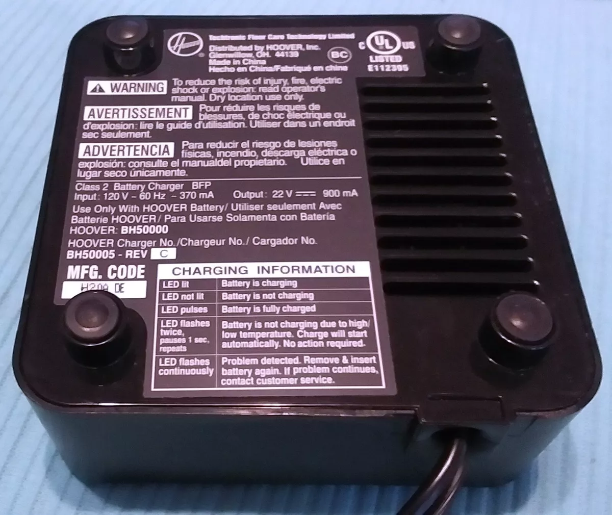 Hoover linx battery charger reset sale