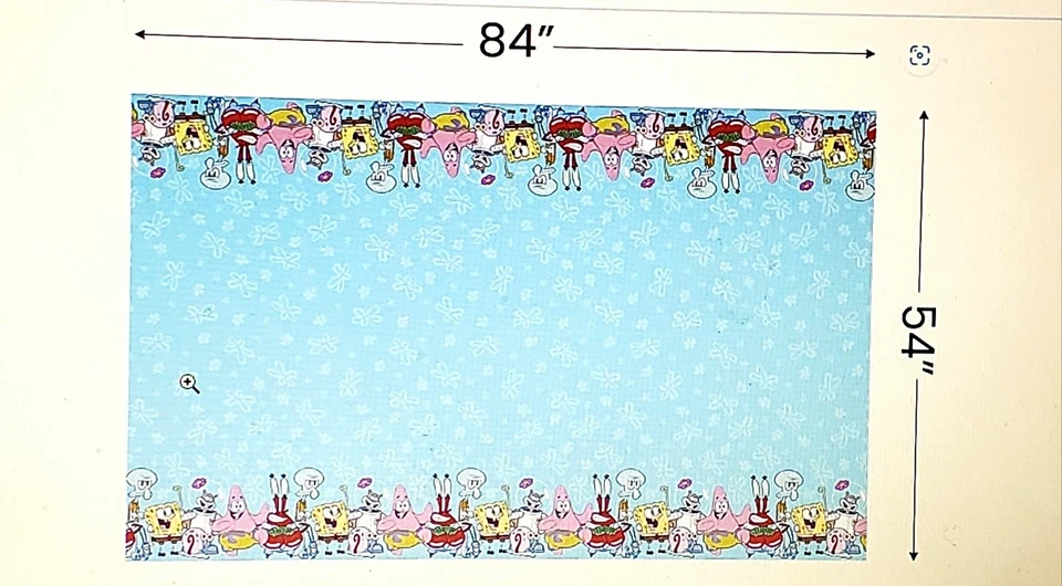 Spongebob Squarepants Plastic Tablecloth Table Cover 54x84 For Parties New - Image 3 of 4