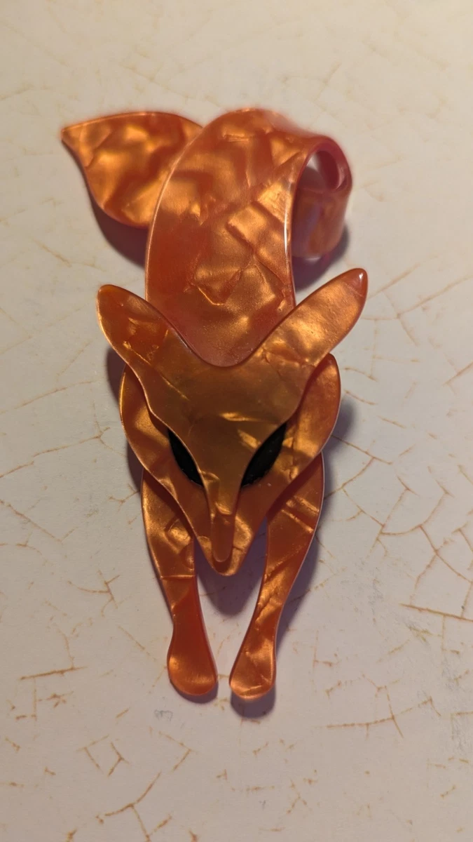 Lea Stein Fox Brooch for sale | eBay UK