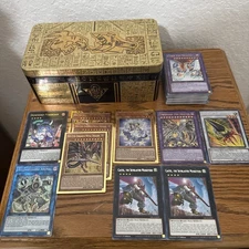 Yu-Gi-Oh! Lot of Assorted Cards from Cyberdeck. Card Holder Box Included!