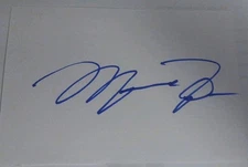 Michael Jordan Autographed 3x5 Index Card Hand Signed Chicago Bulls The GOAT.