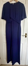BNWT Stylish LIPSY London Blue Butterfly Sleeve Jumpsuit Sz 14 Wedding Party NEW