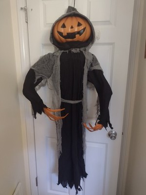 Hyde and Eek Pumpkin Head Ghoul Light & Sound New With Tags Posable Arms 5ft