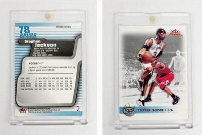 RARE SSP /10 DECADE EDITION PARALLEL 2003-04 Fleer Focus STEPHEN JACKSON SPURS