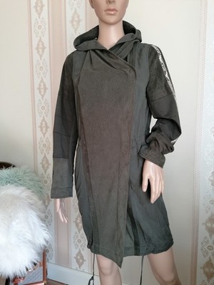 Sportalm Sommer Mantel dünn Khaki Wildleder Optik 36 S Adore me LEVY Trenchcoat