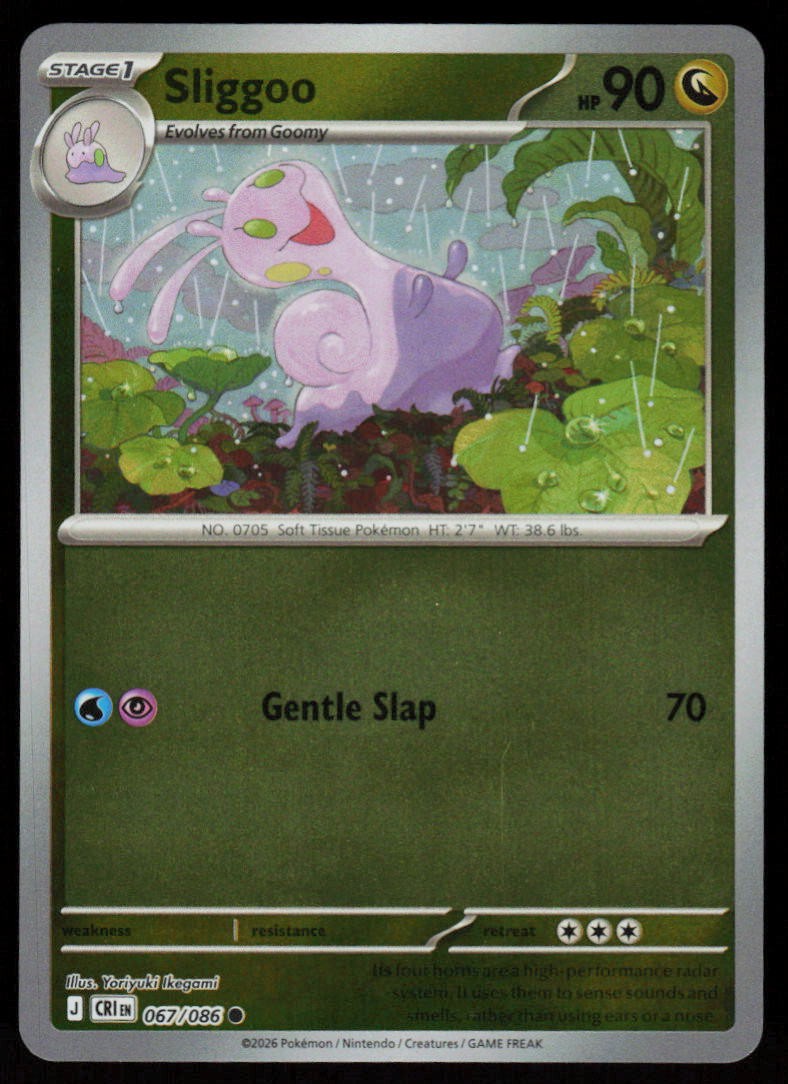 Sliggoo 067/086 Common Chaos Rising Pokemon Reverse Holo Near Mint