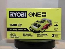 RYOBI ONE+ 18V 1600A Jump Starter Kit P7110 w/ 2.0Ah Battery & Charger