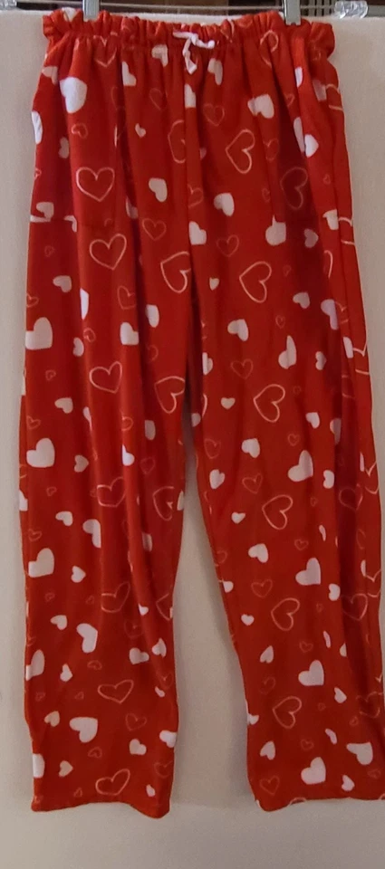 Angelina Ropa de Dormir Corazones Rojos y Blancos Mujer’s Pijama Set XL Poliéster Foto 3 de 4