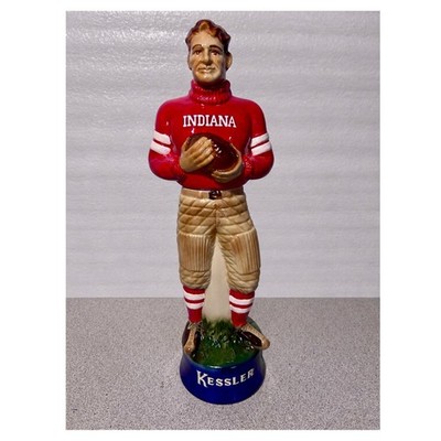 1980 Kessler Whiskey Decanter Custom Painted Indiana Hoosiers  Football Player 