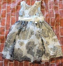 jayne copeland girls dress Black White Sz 6 So Pretty