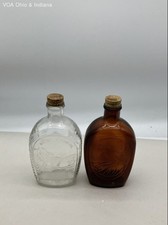 Log Cabin Syrup Commemorative Bottles Lot 2 Mount Rushmore Benjamin Franklin