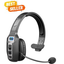 Trucker Bluetooth Headset with AI Noise Cancellation Microphone, Trucker Head...