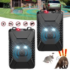 2 Pack Ultrasonic Rodent Repellent for Car En...