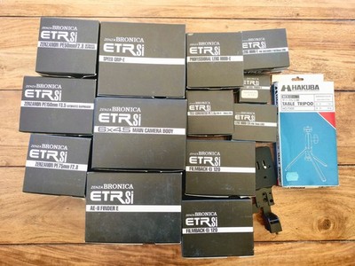   NOS   Zenza Bronica ETRSi Full Set | PE Lenses | AE-II Finder | Mint in Box  
