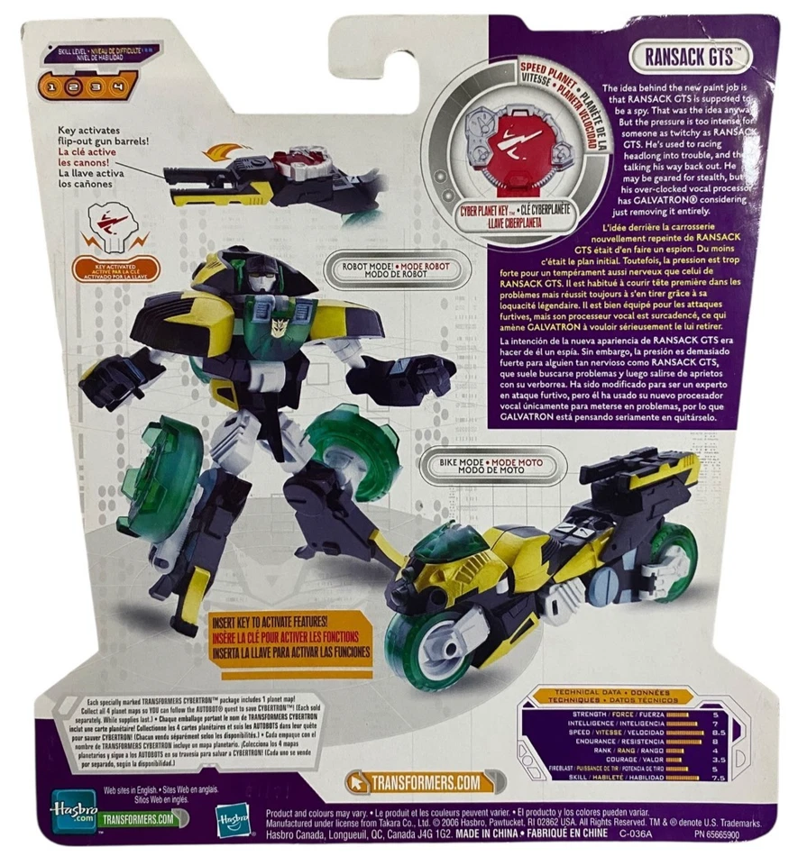 Transformers Cybertron Ransack GTS Scout Class Action Figure NEW 2006 Trilingual - Image 2 of 3