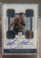 Panini Cornerstones 2017-18 Laettner 4 Patch Autograph Crystal #LC-CLT /#2175